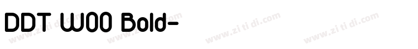 DDT W00 Bold字体转换